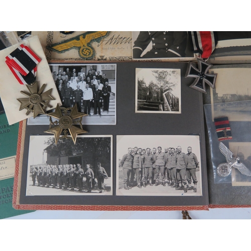 1480 - World War Two Romance, Kriegsmarine  radio operator Richard Toepfera collection of medals, awards, p... 