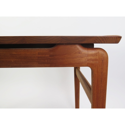 1007 - A Peter Hvidt & Orla Molgaard-Nielsen Danish Teak Side Table with single frieze drawer, model 4867 d... 