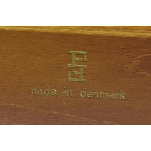 1007 - A Peter Hvidt & Orla Molgaard-Nielsen Danish Teak Side Table with single frieze drawer, model 4867 d... 