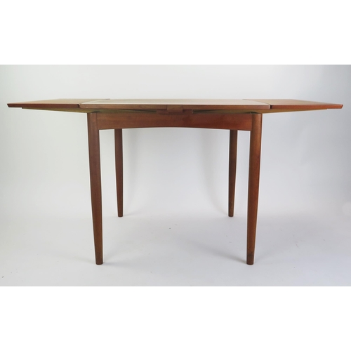 1016 - Am Ansager Möbler Danish Control Metamorphic Teak Extending Dining / Card Table with baize lined rev... 