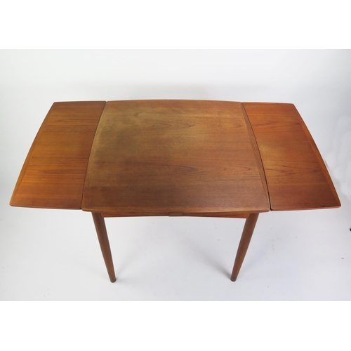 1016 - Am Ansager Möbler Danish Control Metamorphic Teak Extending Dining / Card Table with baize lined rev... 