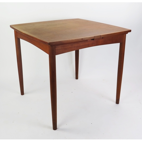 1016 - Am Ansager Möbler Danish Control Metamorphic Teak Extending Dining / Card Table with baize lined rev... 