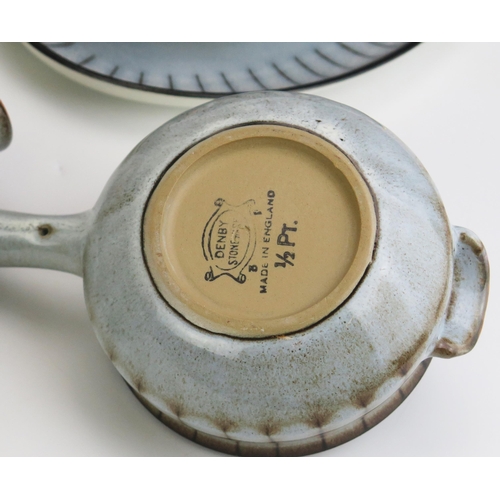 1020 - Denby Studio Stoneware Part Coffee Service including Coffee Pot, Hot Water Jug, milk jug, sugar bowl... 