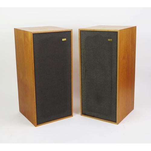 1033 - A Pair of Spendor Type BC1 Teak Cased Stereo Speakers, serial No. 4018 with original leaflet

Proven... 