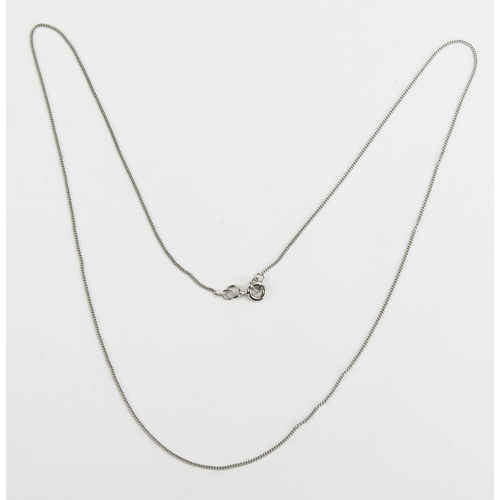 104 - An 18ct White Gold Chain, hallmarked, 20.25