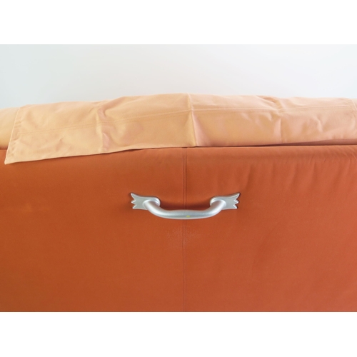 1059 - A 1990's Ligne Roset Jean Charles de Castelbajac Four Piece Suite including an upholstered footstool... 