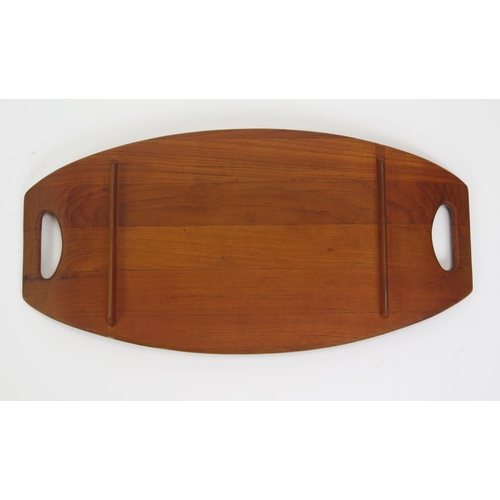 1060 - Jens Quistgaard Danish Teak Tray, model 801 for Dansk, 51.5x26cm

Provenance _ see lot 1001