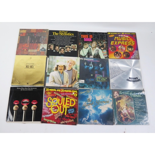 1124 - A collection of assorted 33 and 45rpm records, artists include Led Zeppelin, 10cc, Mike Oldfield, Ho... 