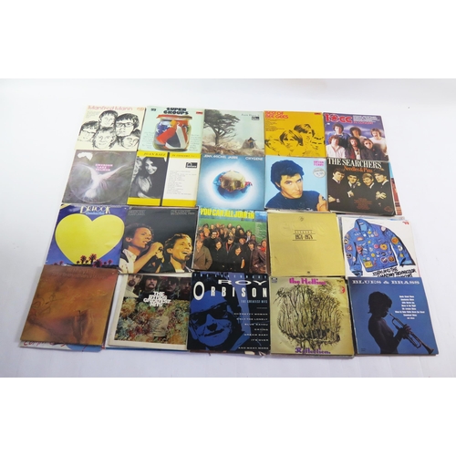 1126 - A collection of 33rpm records, various artists including the Shadows, The Hollies, Moody Blues, Joan... 