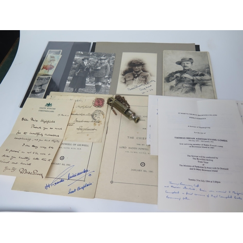 1310 - OF SCOUTING INTEREST, BADEN-POWELL (ROBERT, 1857-1941) a signed photograph as Chief scout dated 30-1... 