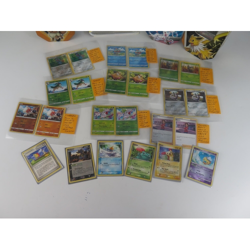 1368 - Pokémon Trading Cards Collection with card file and collector's tins