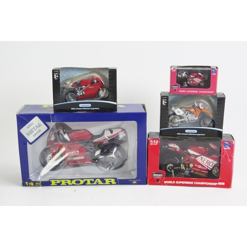 1394 - Ducati Scale Model Group including 1:9 Protar and one other KTM