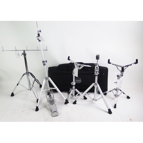 1399 - Drum Kit stands Including Yamaha Crosstown Lightweight Hi-Hat, Snare and Cymbal stands, Pearl snare ... 