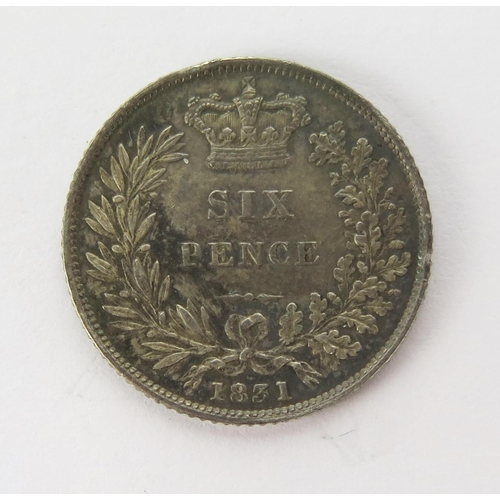 1444 - A William III 1831 Silver Sixpence