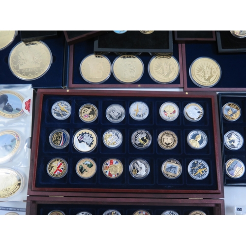 1451 - A Large Selection of Collectors' Coins and Medallions including Commemorative Crowns