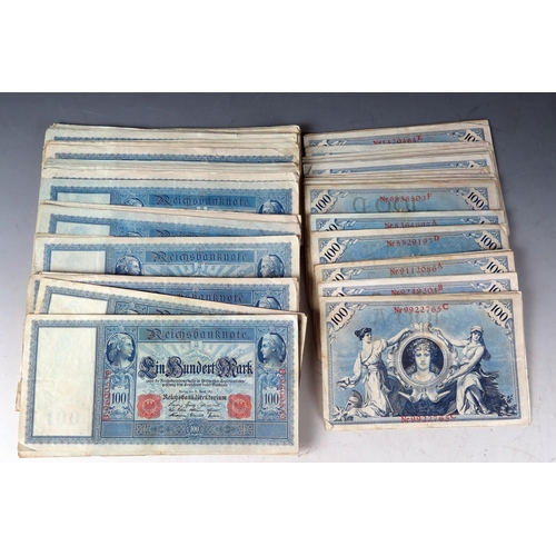 1468 - A Collection of German Empire 100 Mark Reichsbanknotes (c. 87)