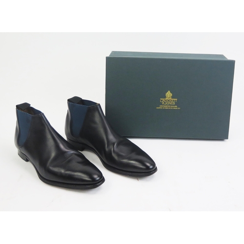 1486 - Crockett & Jones Cranford Black Calf Leather Sole Shoes, Size 7 E, boxed with shoe bag (original sal... 