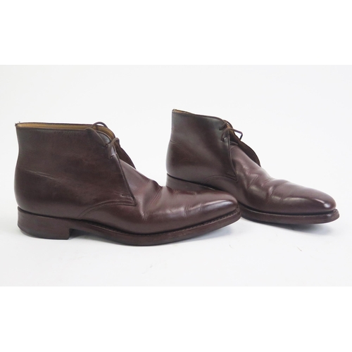 1496 - Crockett & Jones Tetbury Brown Calf City Sole Shoes, Size 7 E, incorrectly boxed with shoe bags