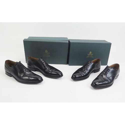 1497 - 2 Pairs of Crockett & Jones Size 7 E including Hallam and Westbourne, incorrectly boxed with shoe ba... 