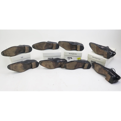 1505 - 4 Pairs of Russell & Bromley Black Leather Sole Shoes, all size 6 including Chelsea, Inspire, Mondai... 