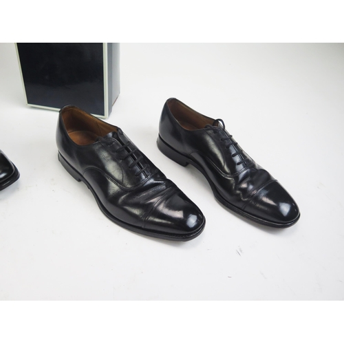 1508 - 3 Pairs of Church's Consul Leather Sole Shoes, all size 7.5 E, two custom grade black and another br... 