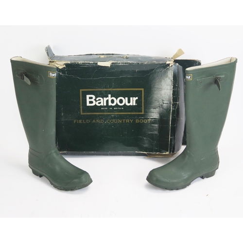 1511 - Unused Barbour Wellington Boots, size 7, boxed