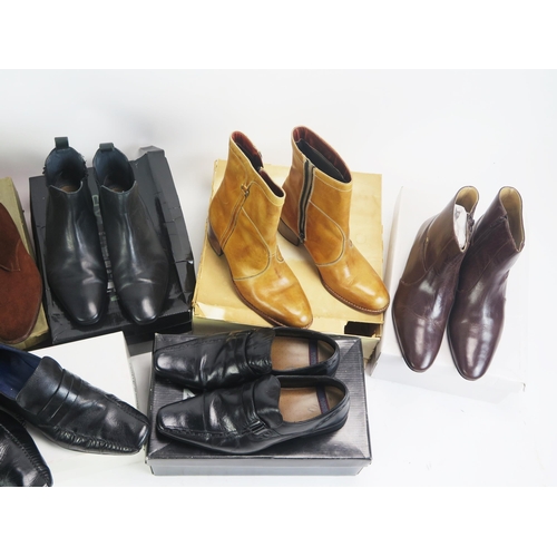 1512 - Various Leather Boots and Shoes including Sovereign, Burton, mostly size 7, boxed (some incorrect bo... 