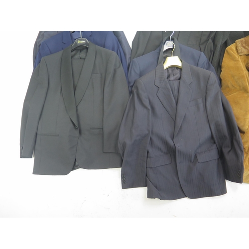 1522 - Collection of Coats, Jackets and Suits including Crombie, Odermark, Charles Tyrwhitt, Dannimac, TM L... 