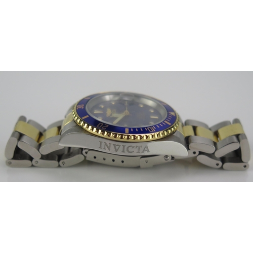 414 - An INVICTA Automatic Gent's Wristwatch with glass back panel. Running