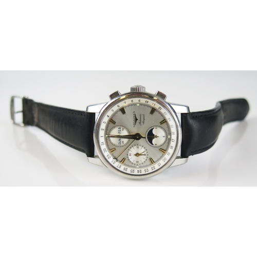 423 - A LONGINES Conquest Moon phase Automatic Gent's Wristwatch, Ref: L1.642.4, 38.7mm case, no. 31198568... 