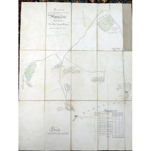 1612A - A plan of sundry tenements in and near Marazion, the property of the Rev Canon Rogers, surveyed 1835... 