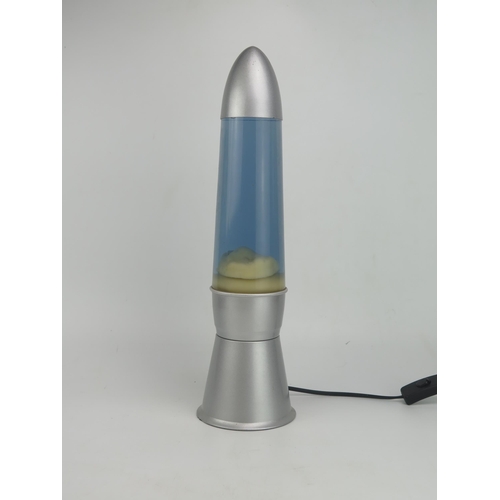 1079 - A Vintage rocket style lava lamp, model No LP-10, 44cm high.