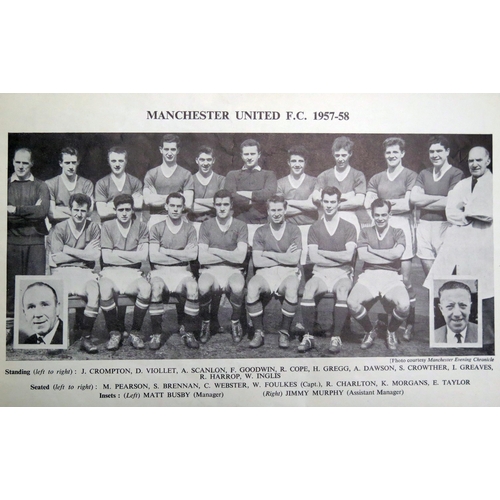 1297A - A 1958 F. A. Cup final official programme, Bolton Wanderers V Manchester United, played on 3rd May. ... 