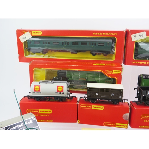 1363A - Triang Horny and Hornby Railways OO Gauge Collection including Flying Scotsman, SR Coaches, R051 0-6... 