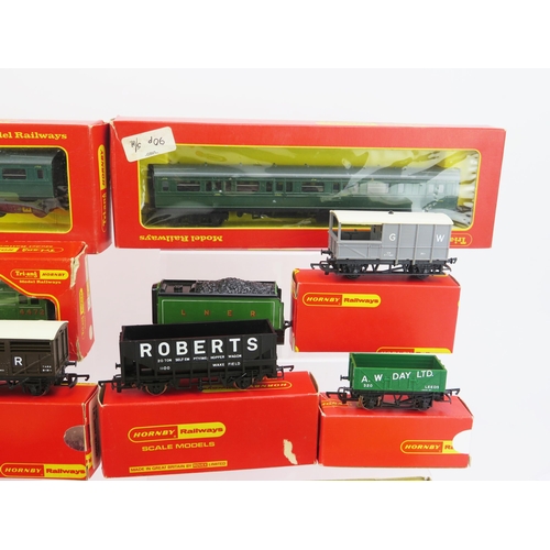 1363A - Triang Horny and Hornby Railways OO Gauge Collection including Flying Scotsman, SR Coaches, R051 0-6... 