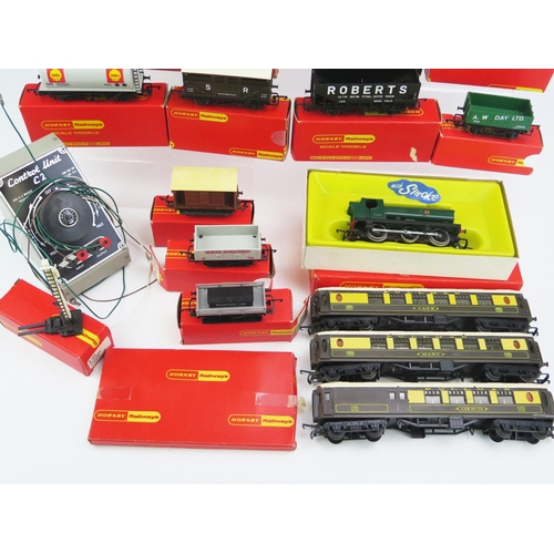 1363A - Triang Horny and Hornby Railways OO Gauge Collection including Flying Scotsman, SR Coaches, R051 0-6... 