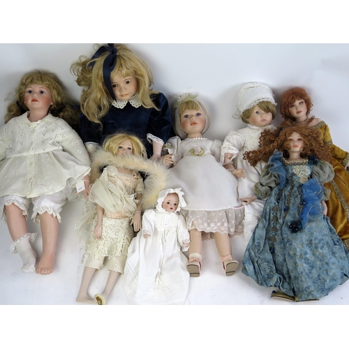 1372A - Collection of Collector's dolls including Leonardo, Mundia, Alberon, Ann Harding etc.