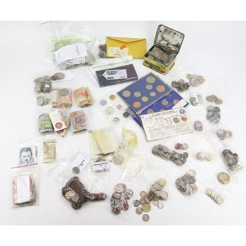 1429A - A Collection of World Coins including 29 1965 Churchill Crowns, 1964 US half dollar, etc