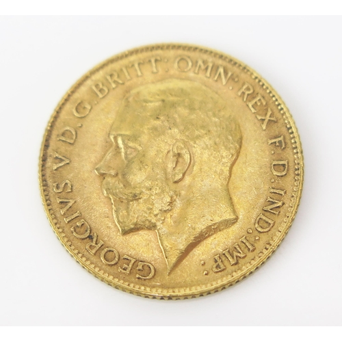 1475 - A George V 1913 Gold Half Sovereign