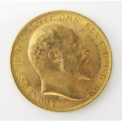 1477 - An Edward VII 1907 Gold Sovereign