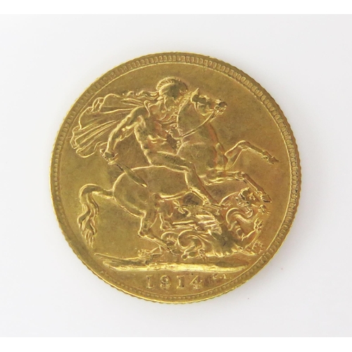 1479F - A George V 1914 Gold Sovereign