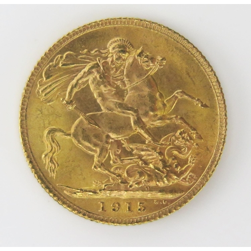 1479G - A George V 1915 Gold Sovereign