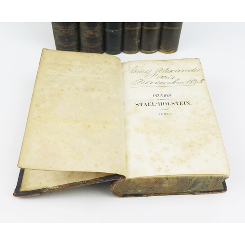 1600C - SAINT-GENIS (Victor De) Histoire De Savoie, in three volumes, Oeuvres De Madame La Baronne de Stael-... 