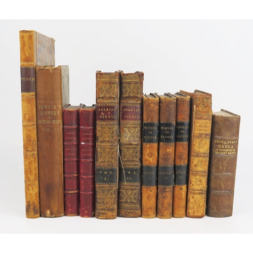 1600E - A collection of leather bindings, includes Voyages and Travels Throughout The Continent & Islands of... 