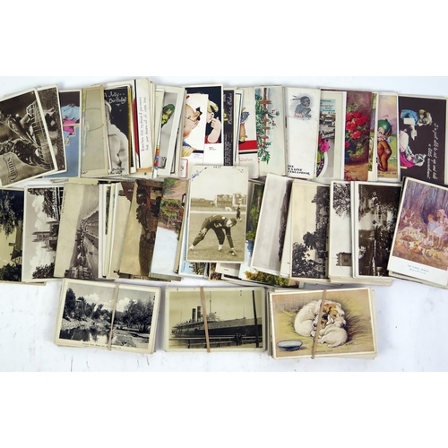 1615 - A Selection of Postcards including a 1930's photographic card possibly depicting the baseball player... 