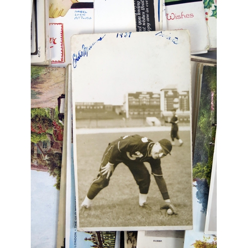 1615 - A Selection of Postcards including a 1930's photographic card possibly depicting the baseball player... 