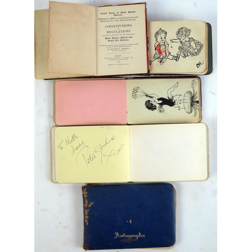 1617 - A Selection of Autograph books including signatures Adam Faith, etc.