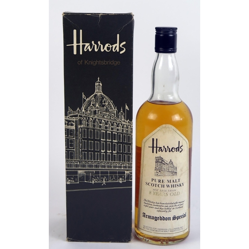 1630 - One bottle Harrods pure malt Scotch Whisky, 75cl, boxed.