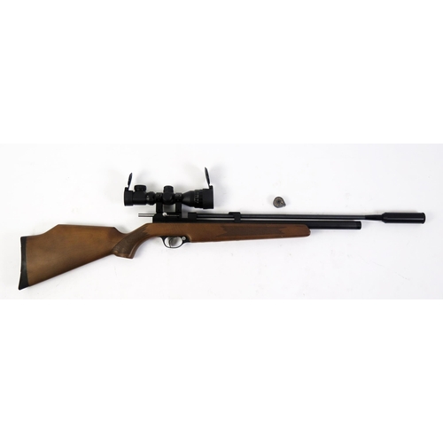 1343B - An SMK Victory PR900W .177 calibre PCP air rifle with multi shot magazine, telescopic sight and nois... 