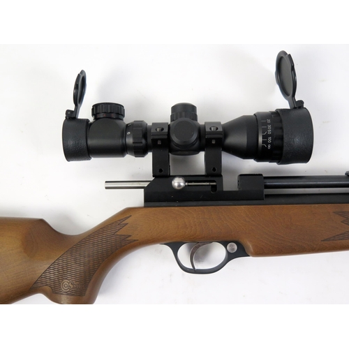 1343B - An SMK Victory PR900W .177 calibre PCP air rifle with multi shot magazine, telescopic sight and nois... 